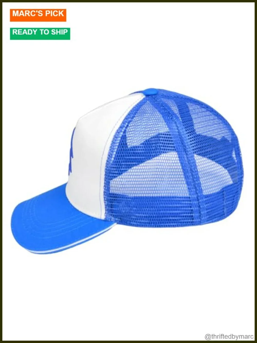 N/A blue embroidered